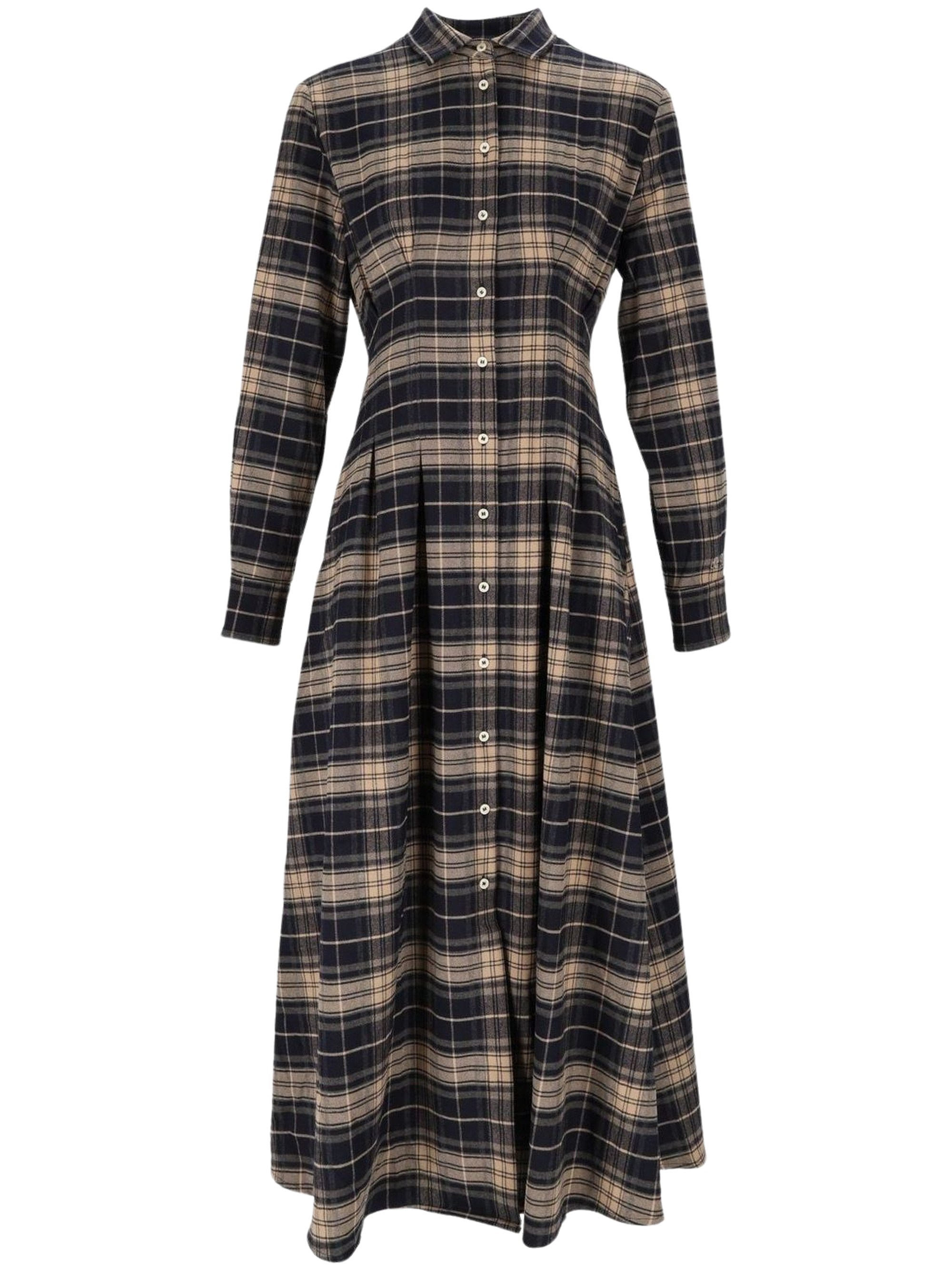 MC2 Saint Barth Long-Sleeved Checked Shirt Dress By Mc2 Saint Barth MC2 Saint Barth Long-Sleeved Checked Shirt Dress By Mc2 Saint Barth