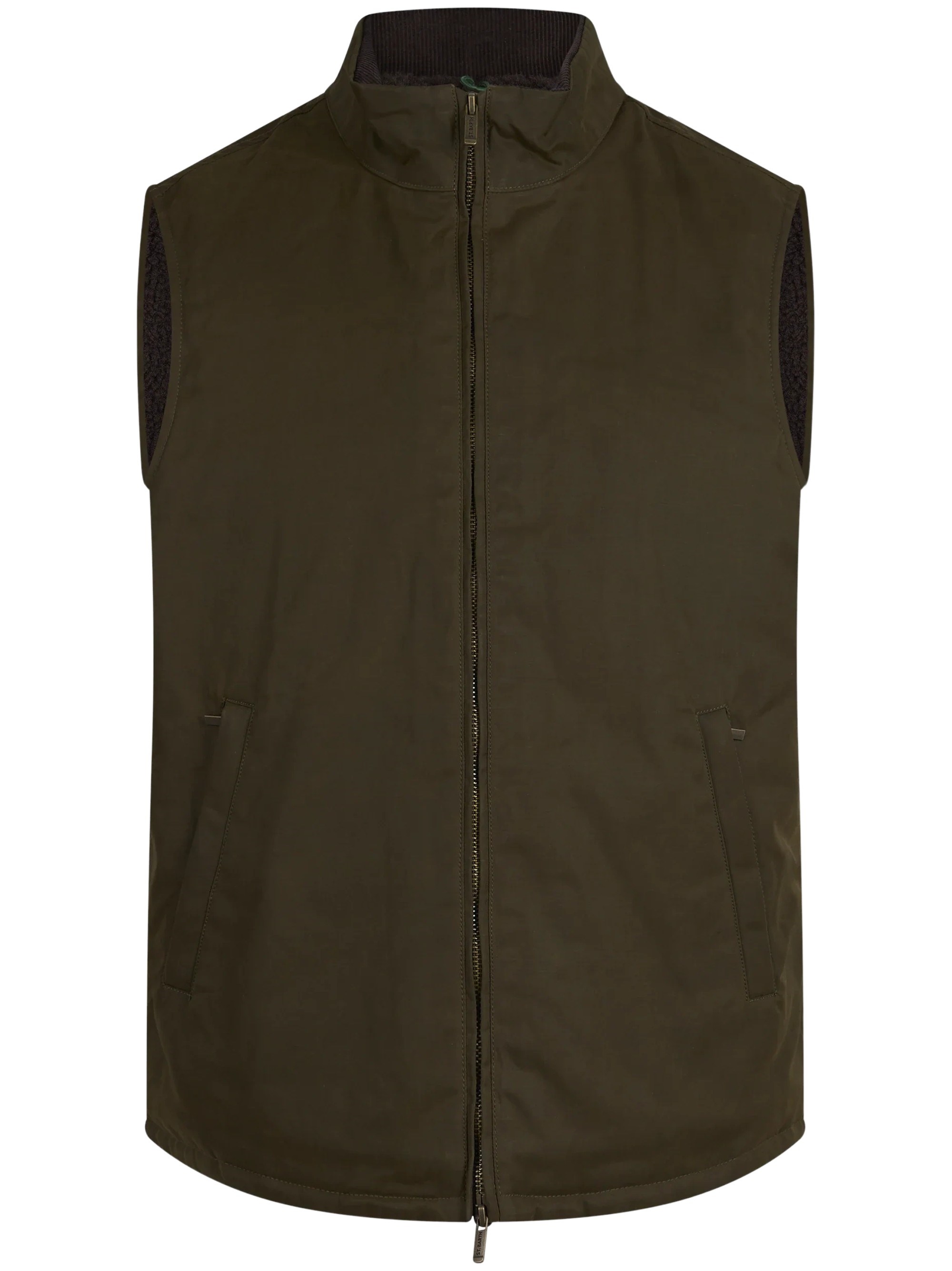 MC2 Saint Barth Edgar Waxed Vest With Teddy Lining