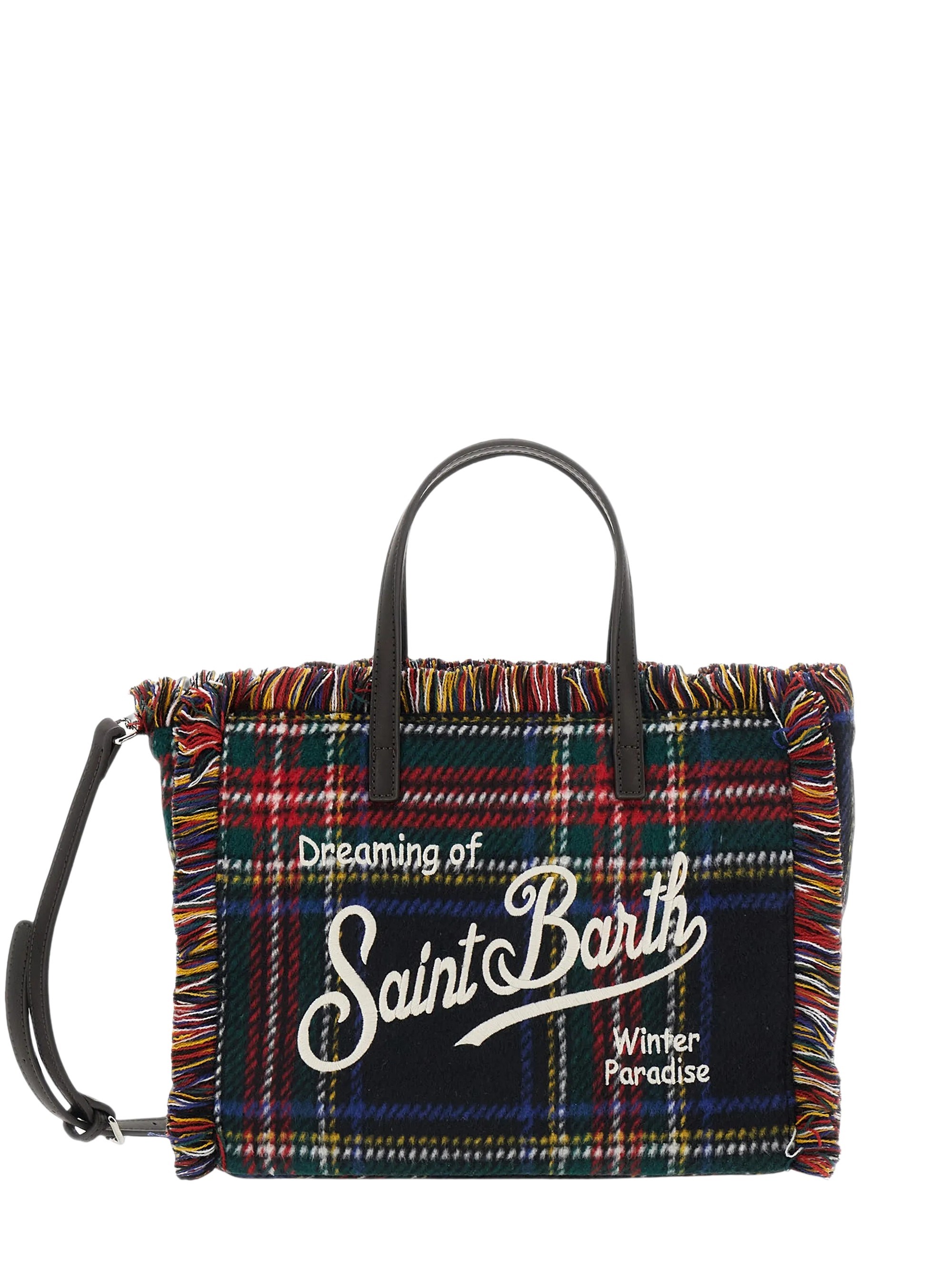MC2 Saint Barth Logo Embroidered Fringed Edge Tote Bag MC2 Saint Barth Logo Embroidered Fringed Edge Tote Bag