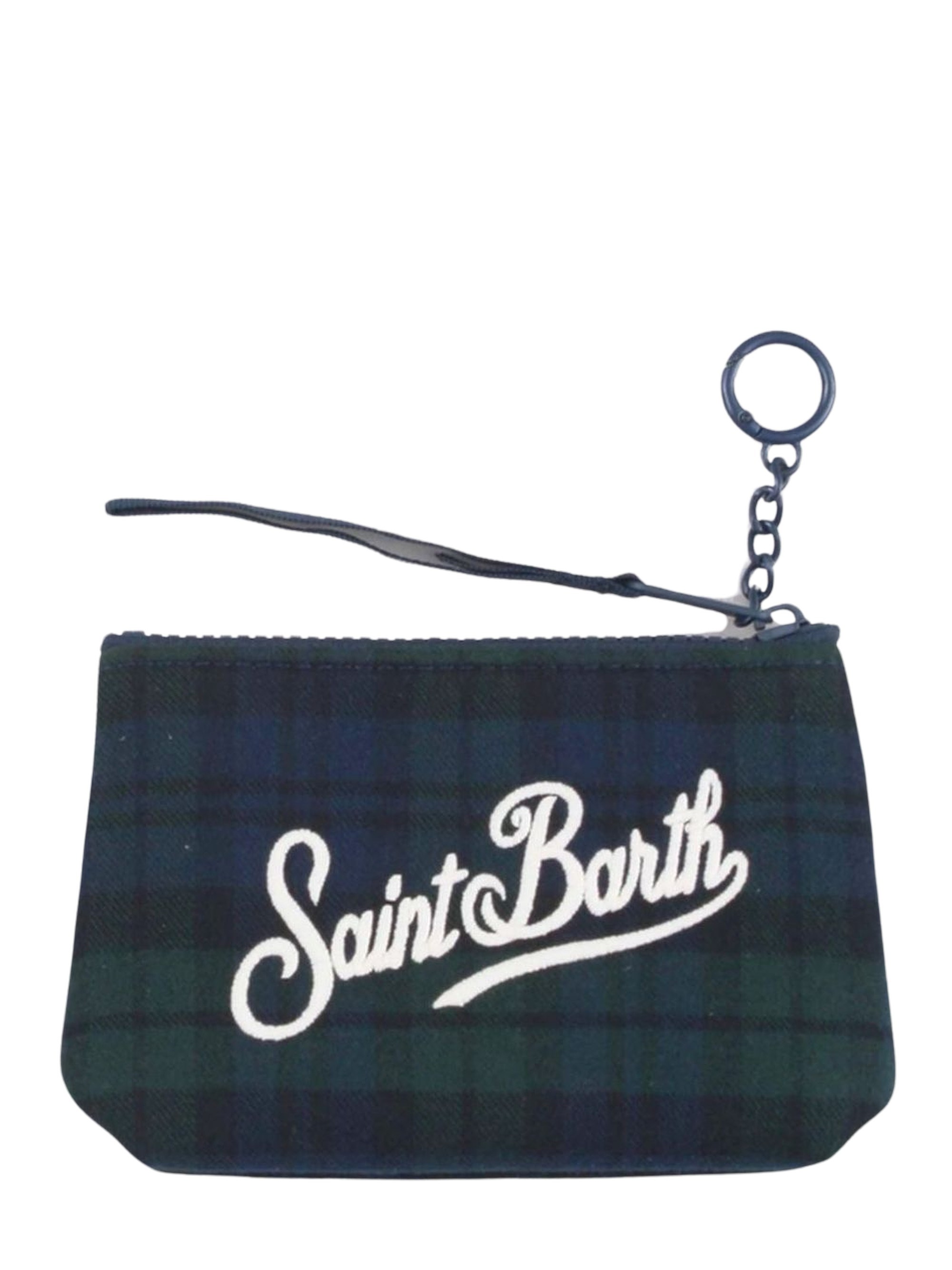 MC2 Saint Barth Logo Embroidered Zipped Clutch Bag