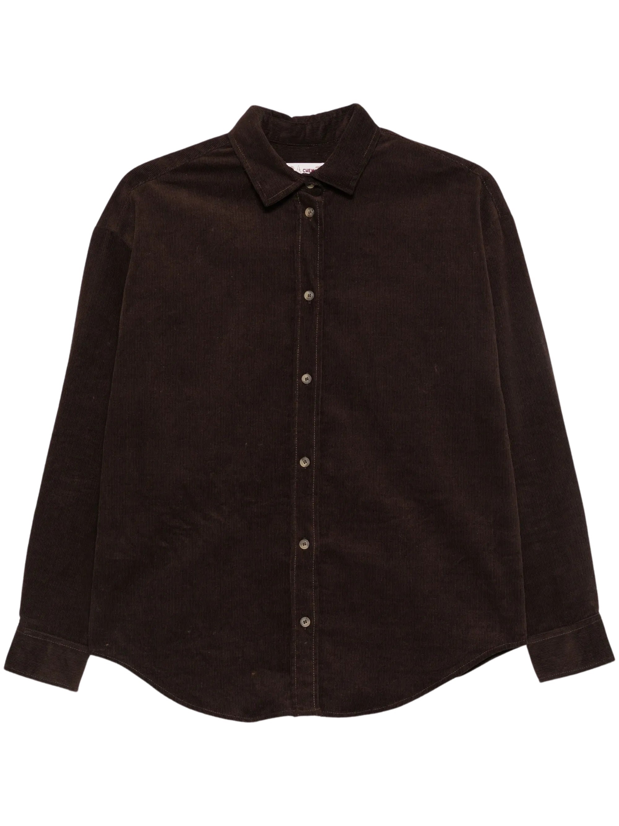 MC2 Saint Barth Corduroy Embroidered-Logo Shirt