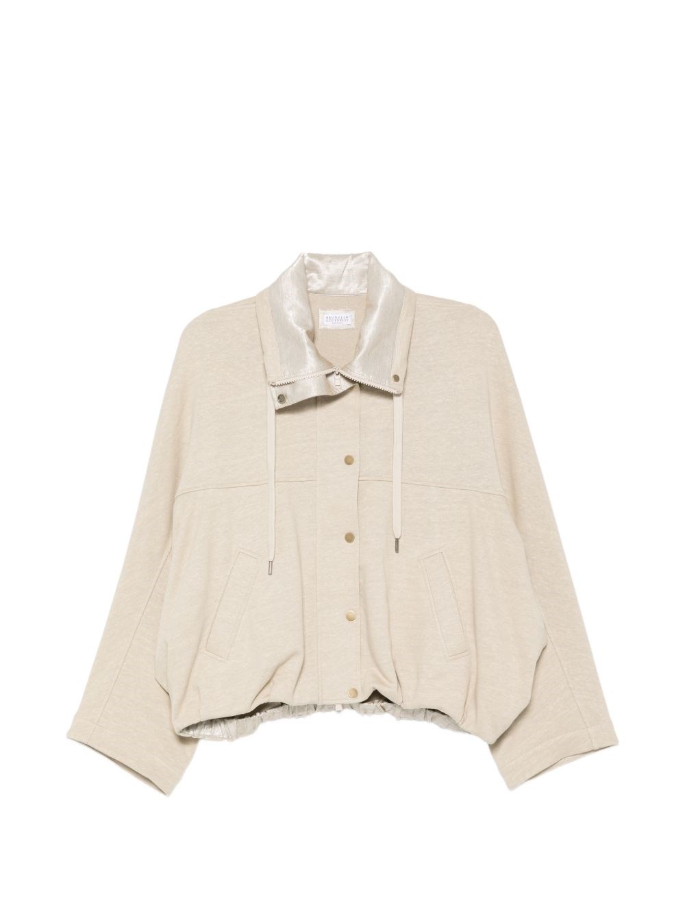 Brunello Cucinelli Cotton And Linen Sweatshirt By Brunello Cucinelli