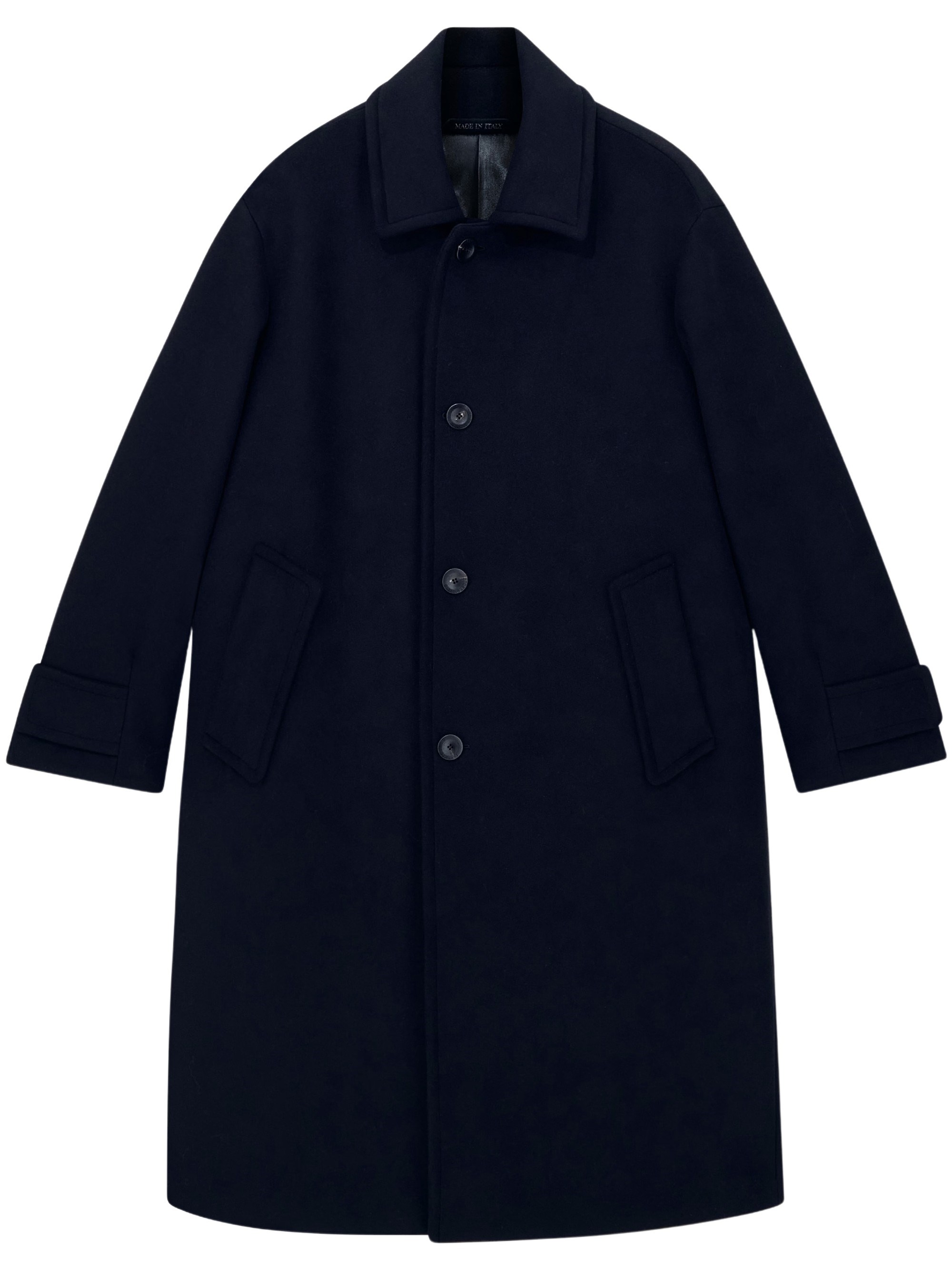 Giorgio Armani Single-Breasted Wool And Cashmere Coat With A Notched L