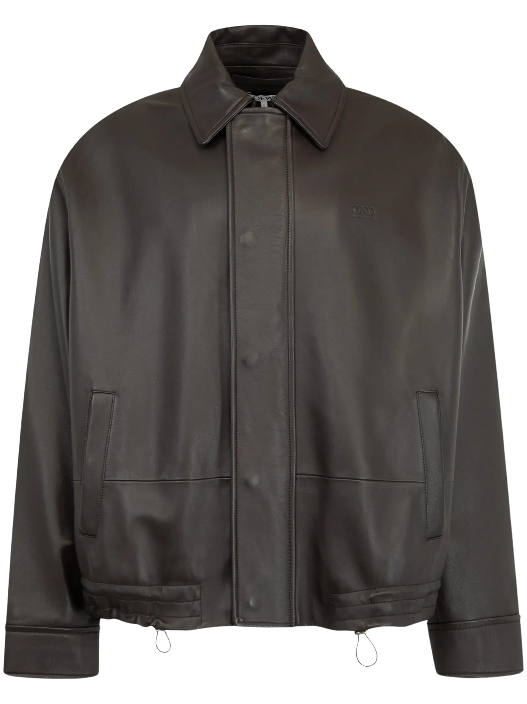 Loewe Leather Drawstring Jacket