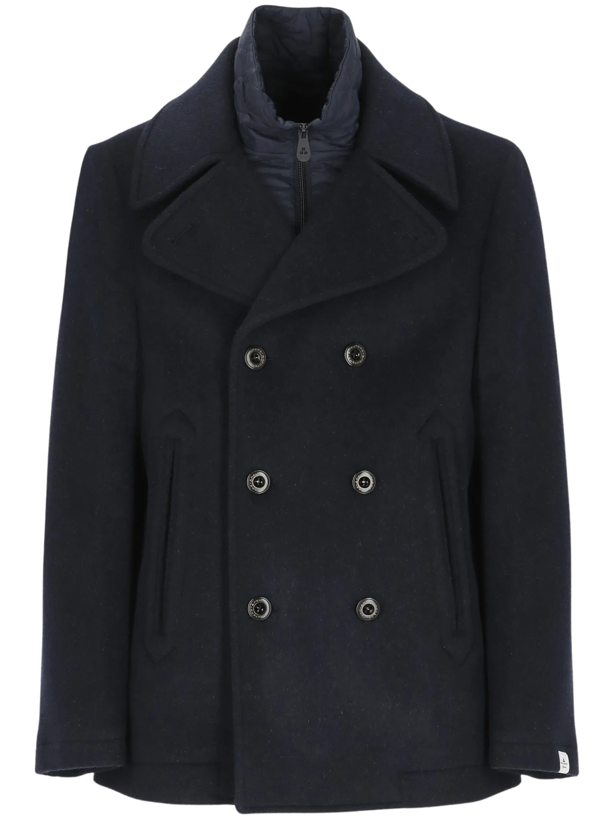 Invern Wop 01 Double-Breasted Layered Coat