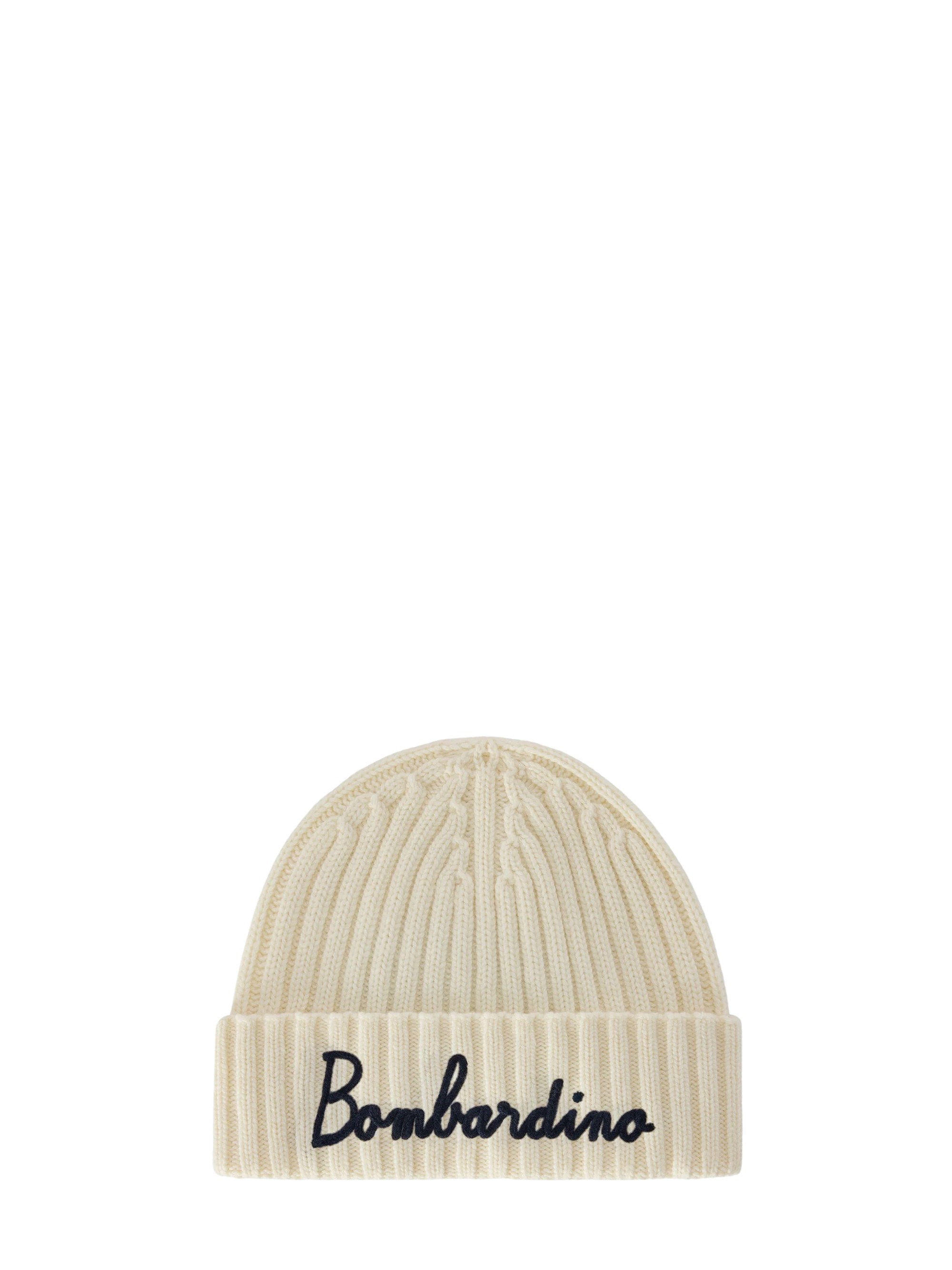 MC2 Saint Barth Off White Wengen Beanie With Bombardino Embroidery