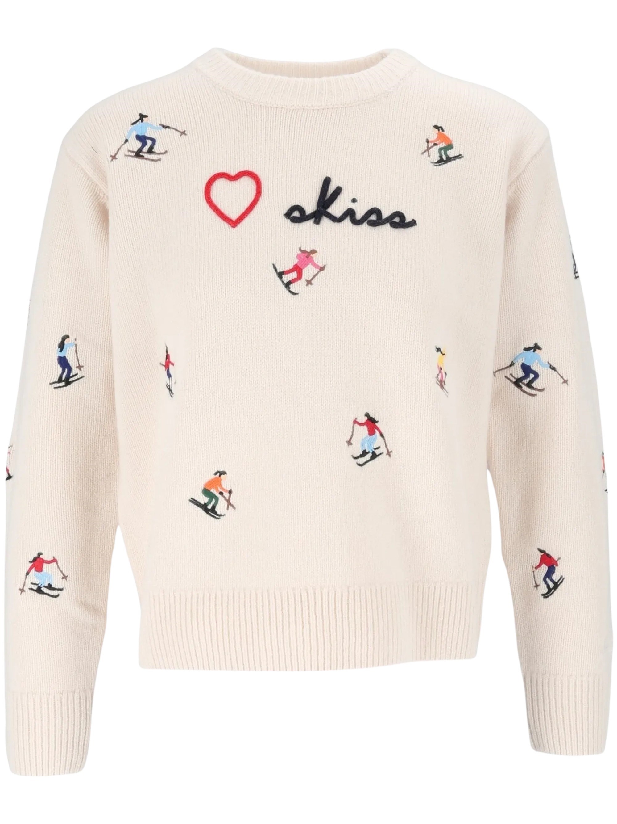 MC2 Saint Barth Mc2 Saint Barth Off White Kyla Wool Crewneck Knit With