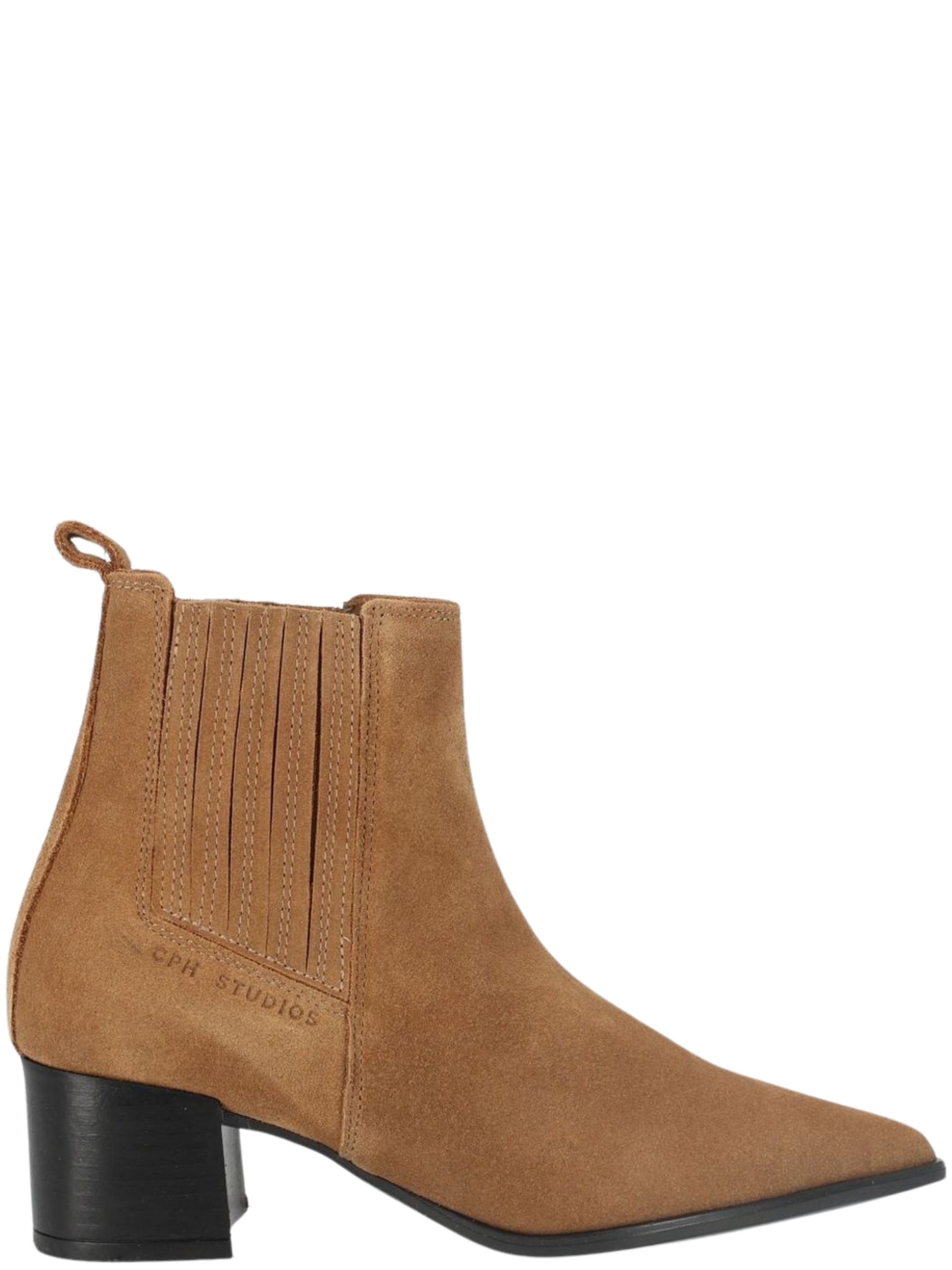 COPENHAGEN STUDIOS Pointed-Toe Slip-On Chelsea Boots