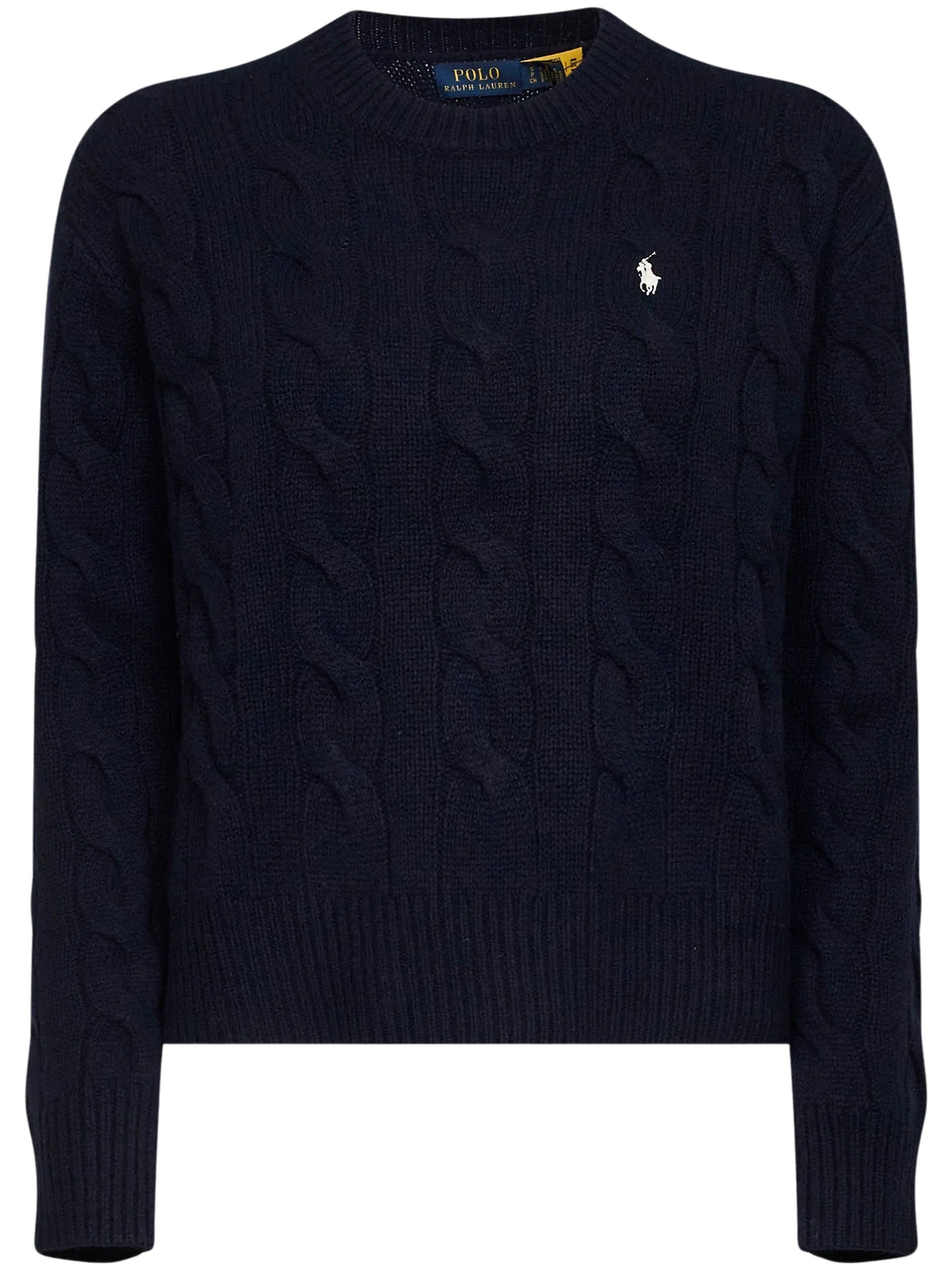 POLO RALPH LAUREN Maglione In Lana E Cashmere Con Lavorazione A Trecce