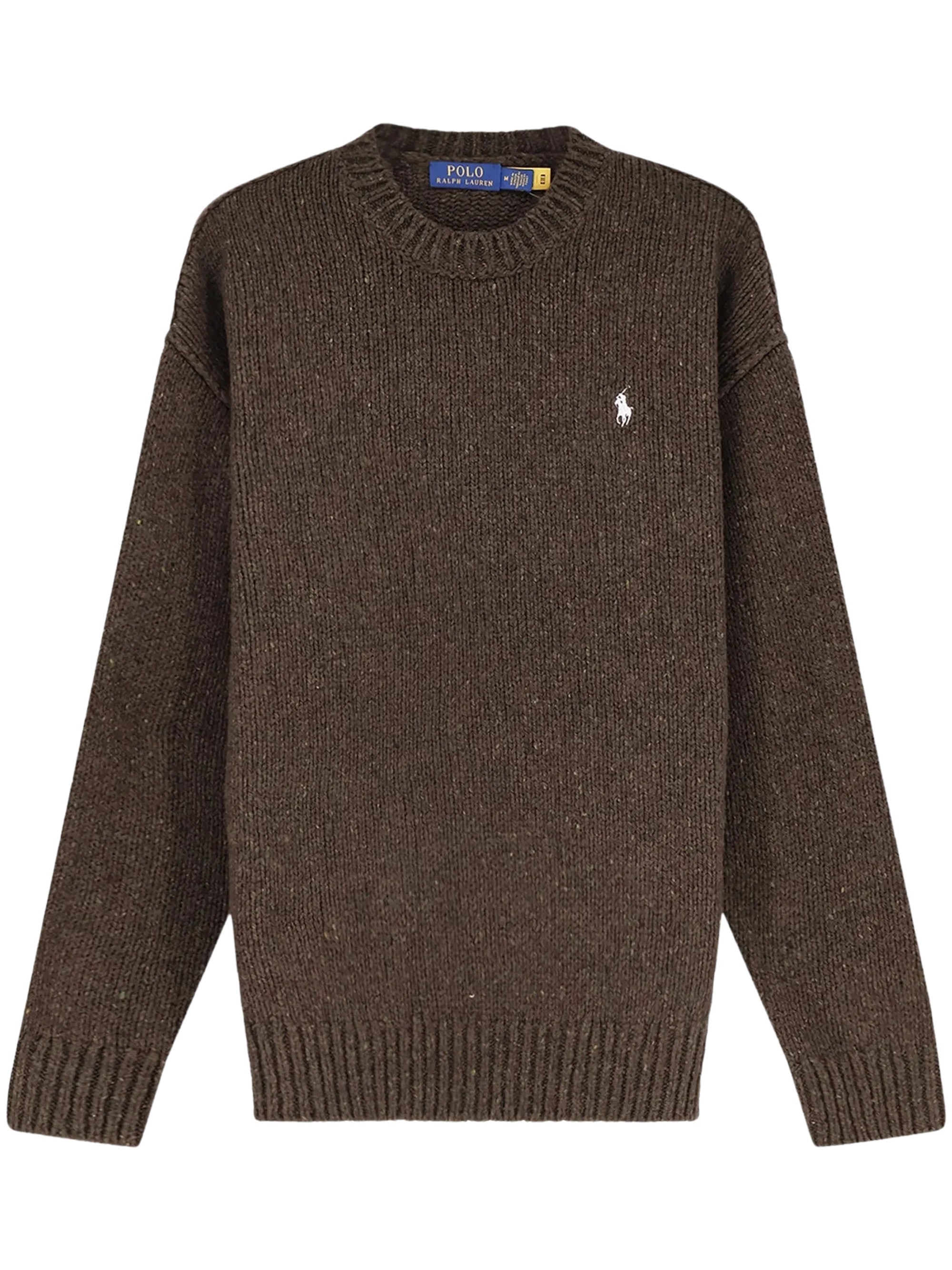 POLO RALPH LAUREN Maglione Lavorato A Maglia A Coste Con Logo Di Polo