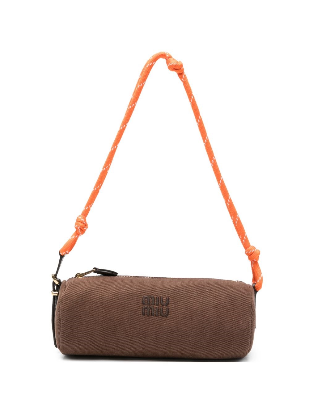 miu miu Beutel-Logo Aus Baumwoll-Gabardine