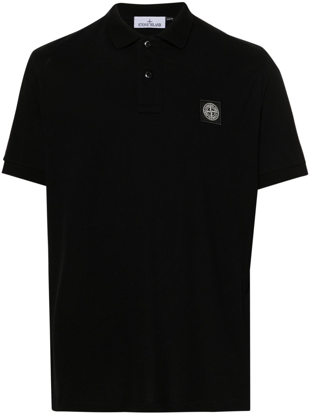 Stone Island Logo Cotton Polo Shirt