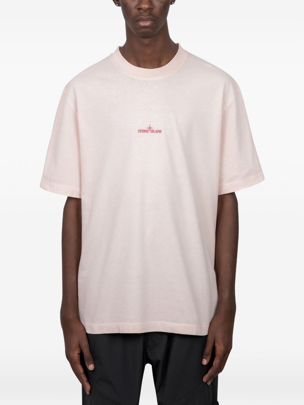Stone Island Logo Cotton T-Shirt