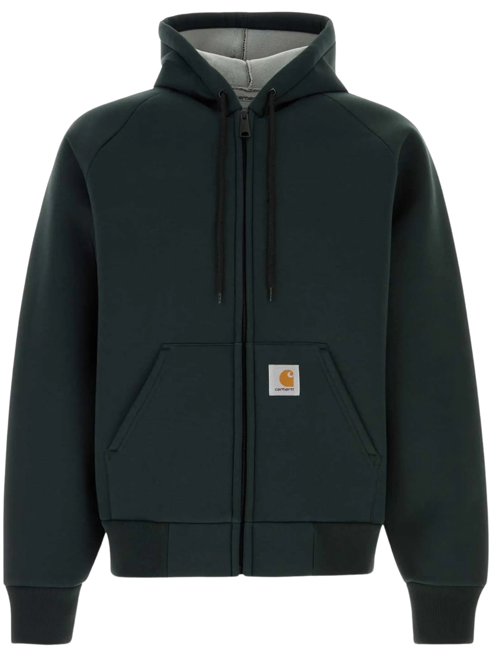 Carhartt WIP Felpa Con Cappuccio E Zip Car-Lux Con Patch Logo