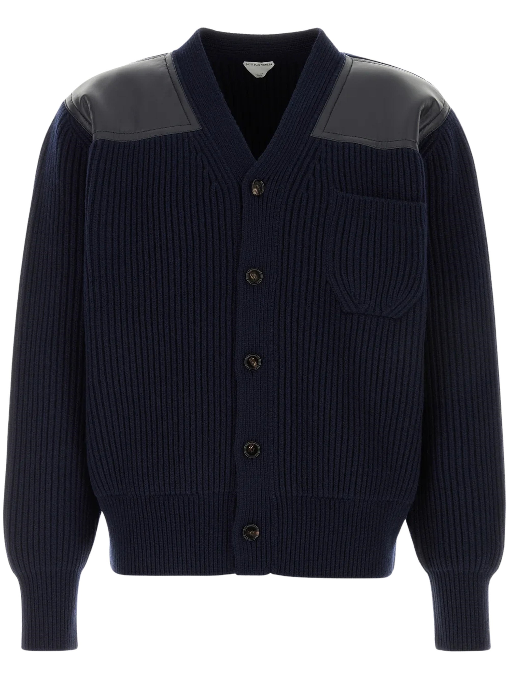 Bottega Veneta Cardigan In Maglia Con Pannelli