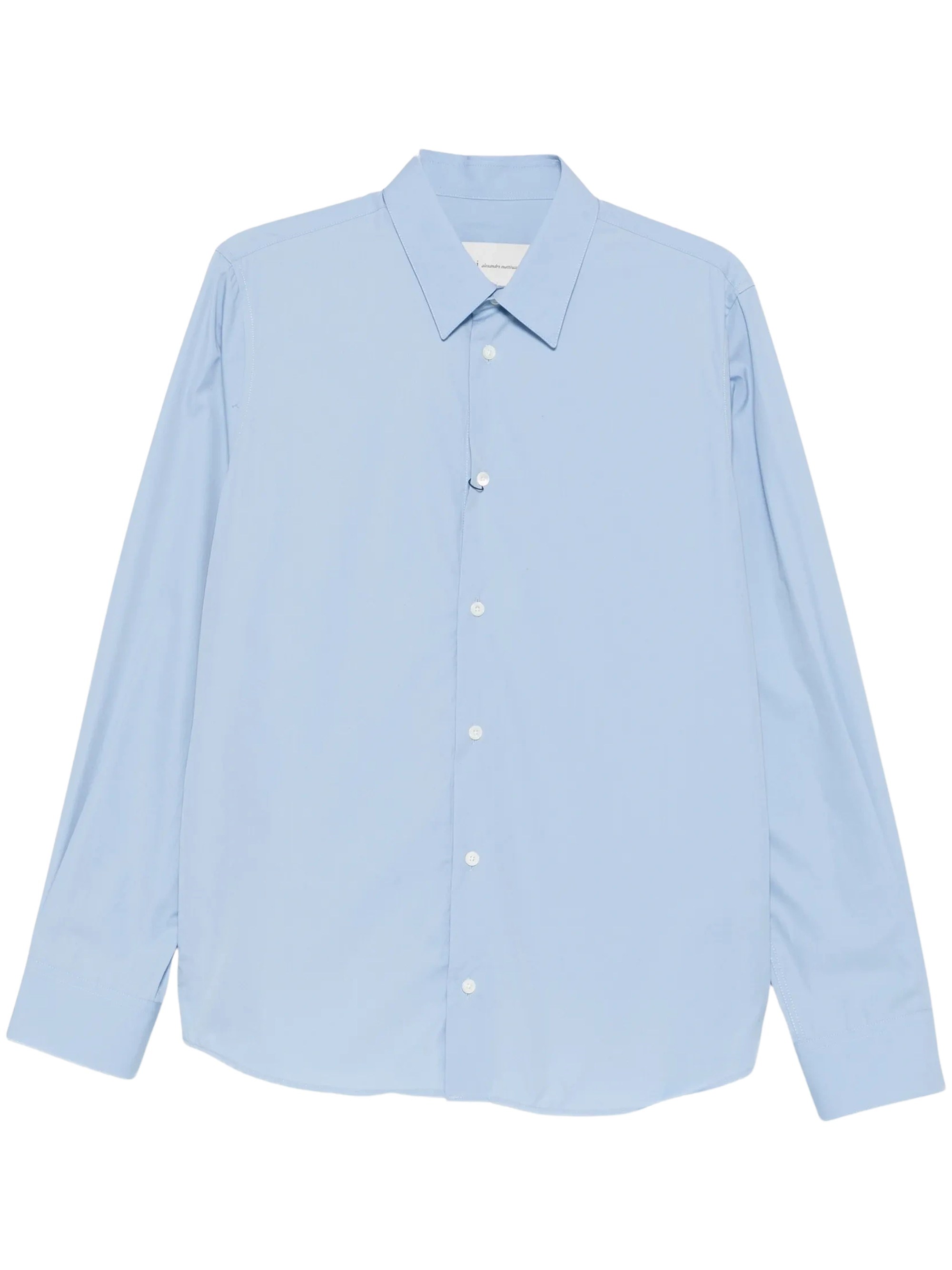 Ami Paris Tailor Shirt With Tonal Embroidered Ami De Coeur