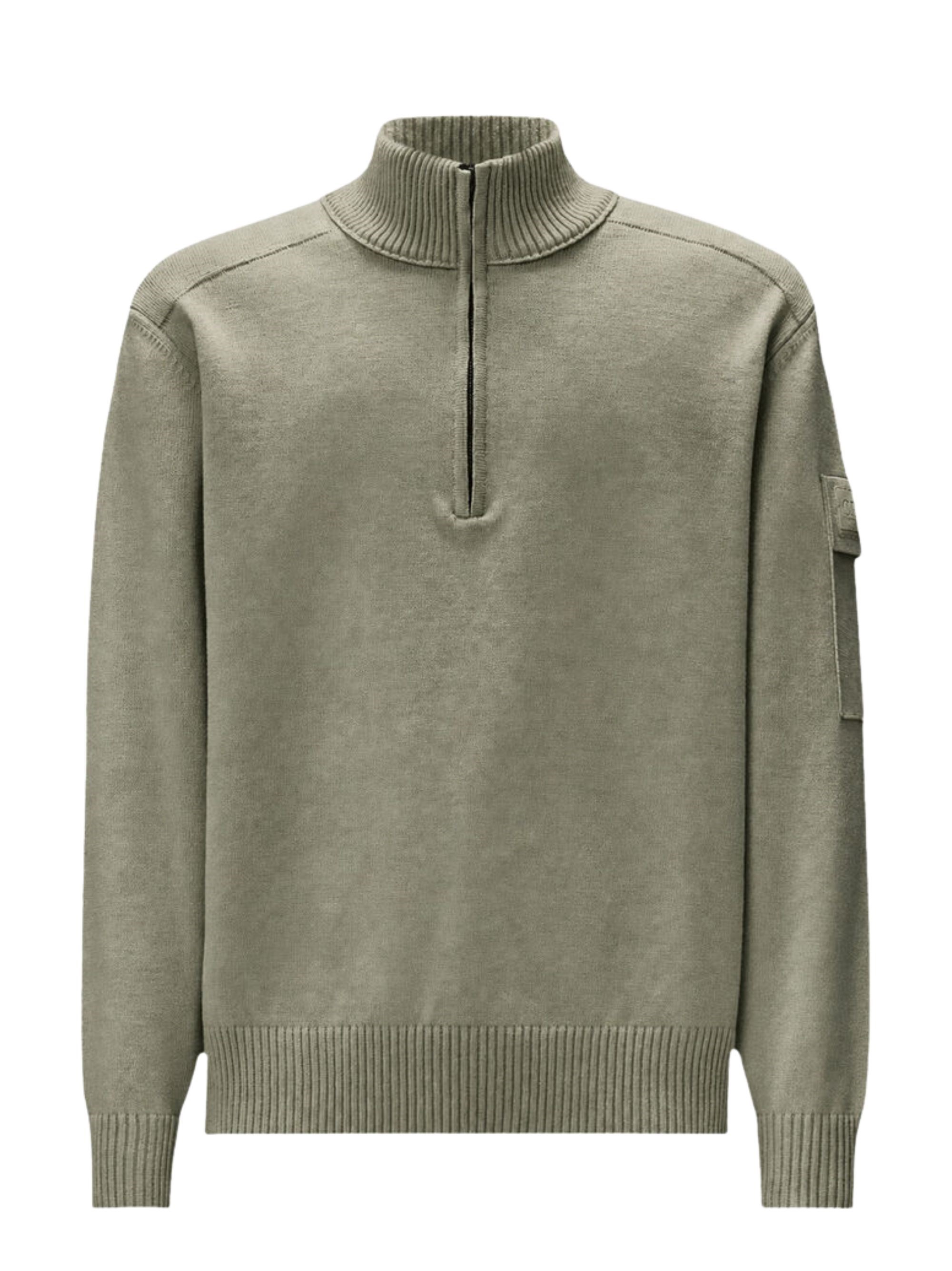 C.P. COMPANY Metropolis Series Extrafine Merino Wool Half Zip Sweater