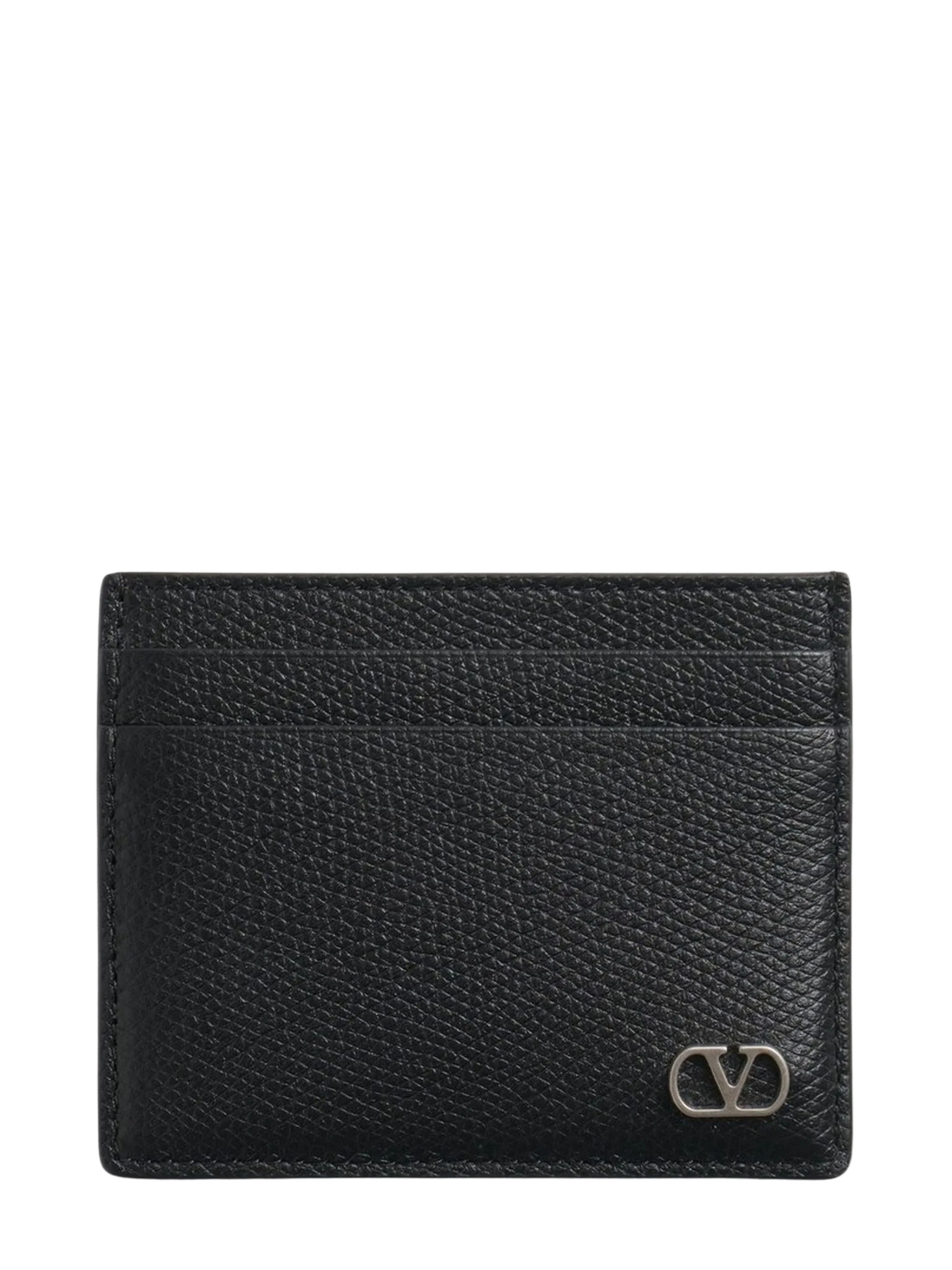 Valentino Garavani Vlogo Signature Leather Card Case - Image 3