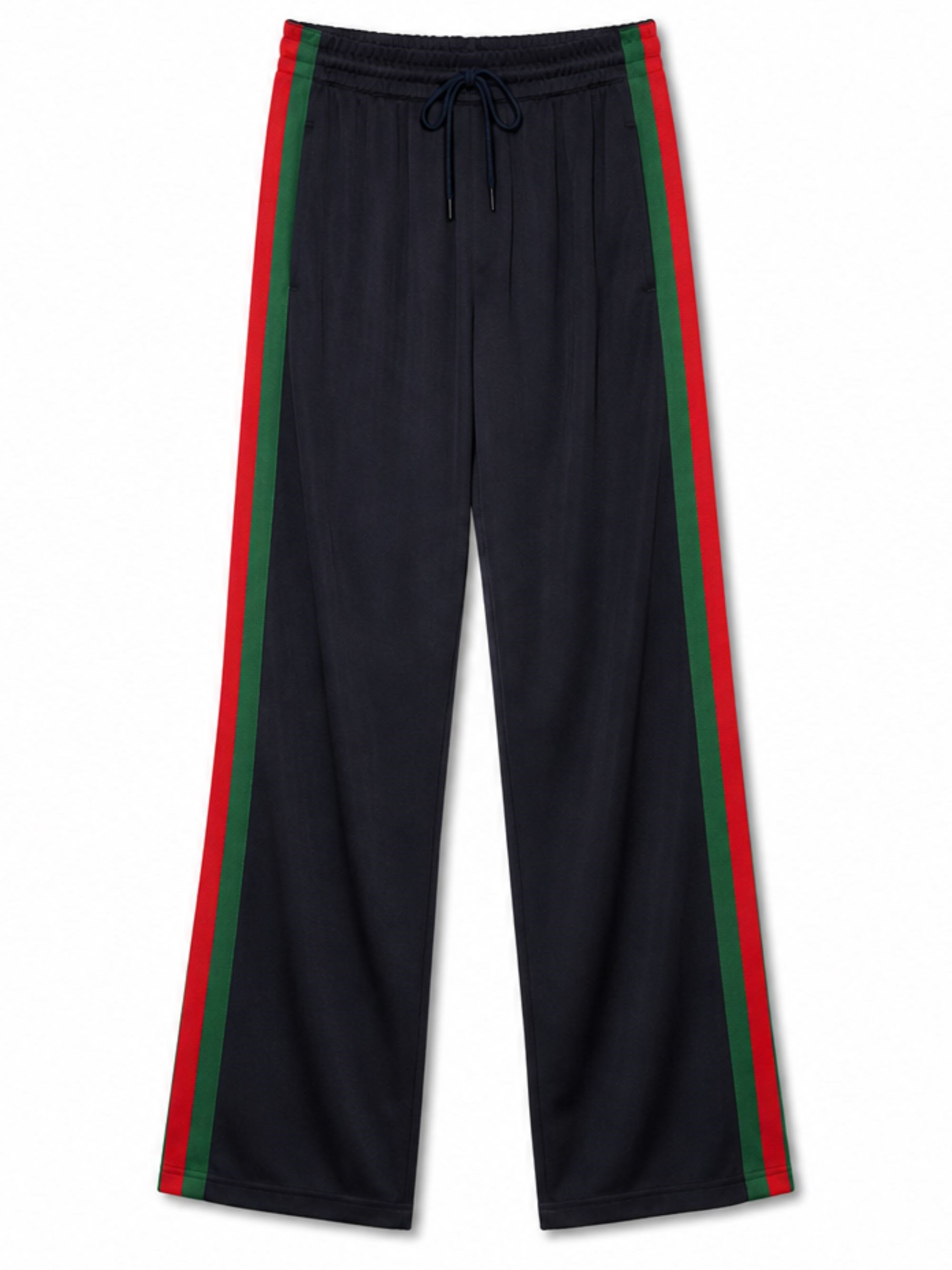 Silk cotton track pants with Web