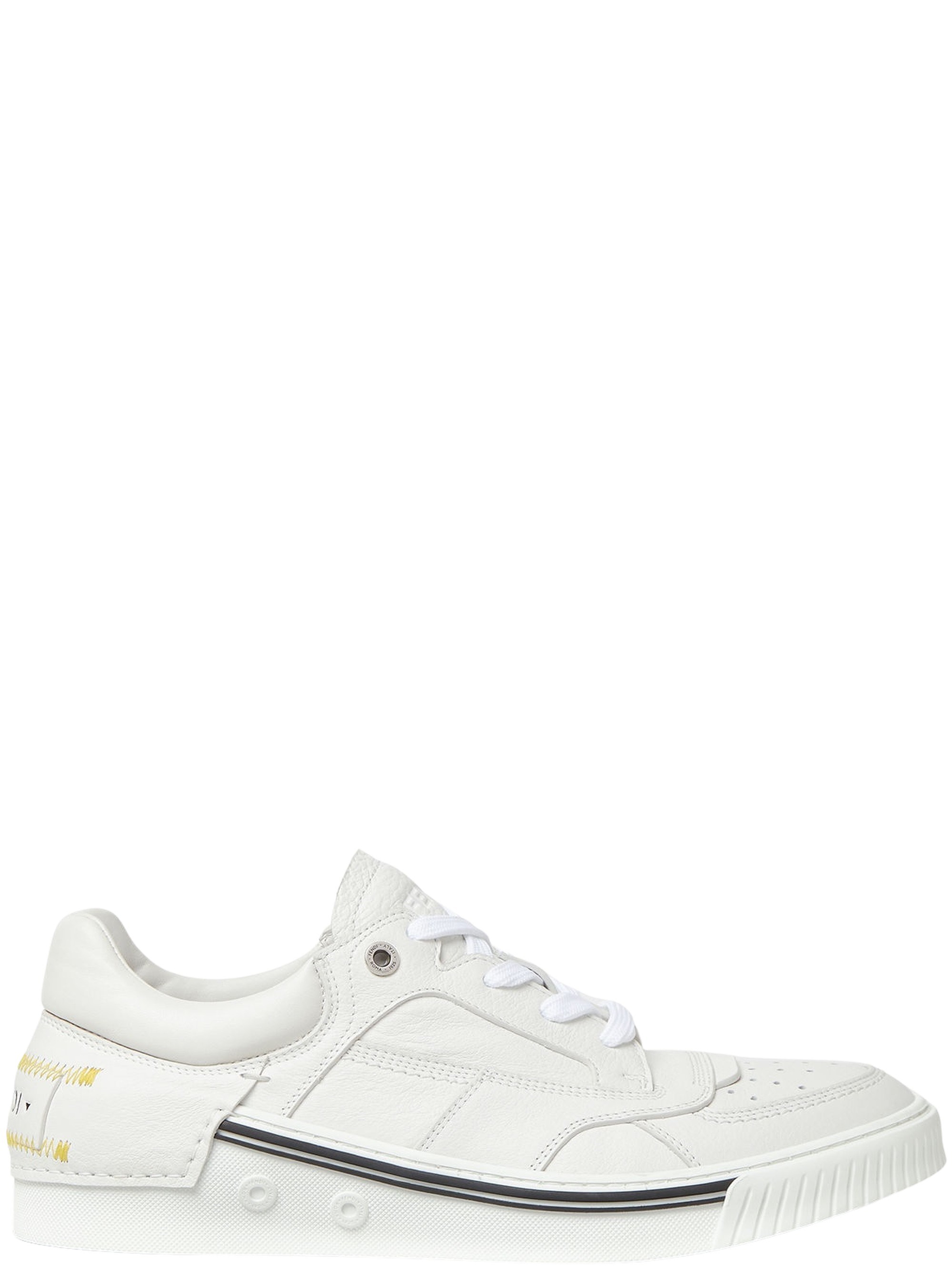 Fendi , Sneakers, Male, White, 9 Uk, Fender Trainers - Image 3
