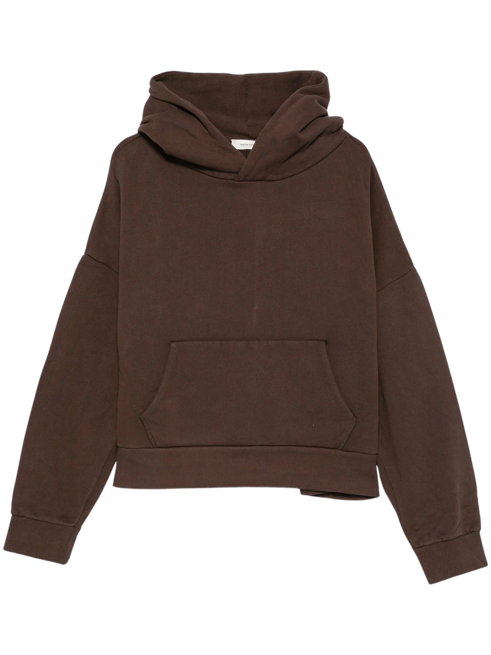 Dropped-Shoulder Kangaroo-Pocket Hoodie