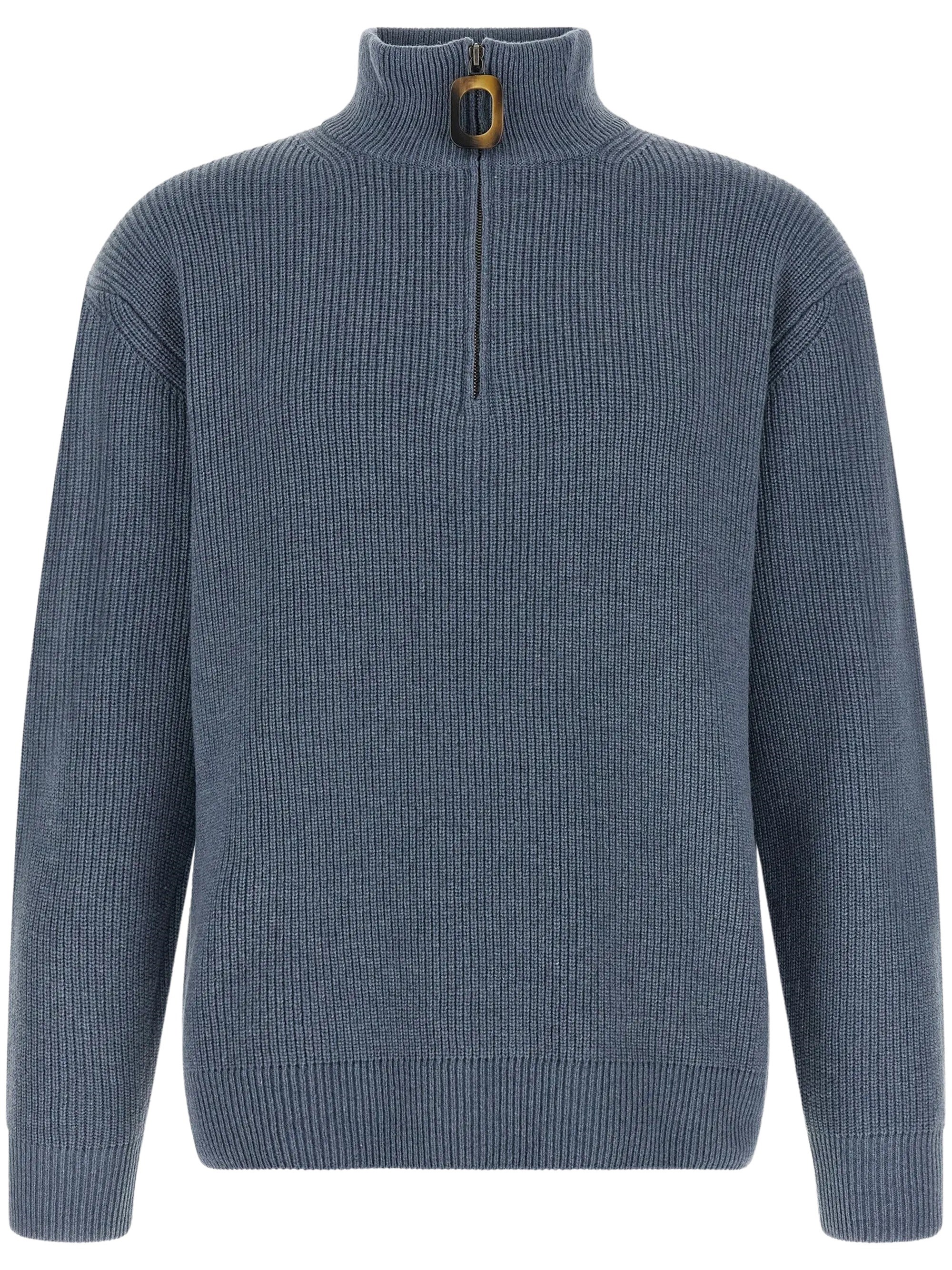 Jw Anderson Ribbed Half-Zip Sweater