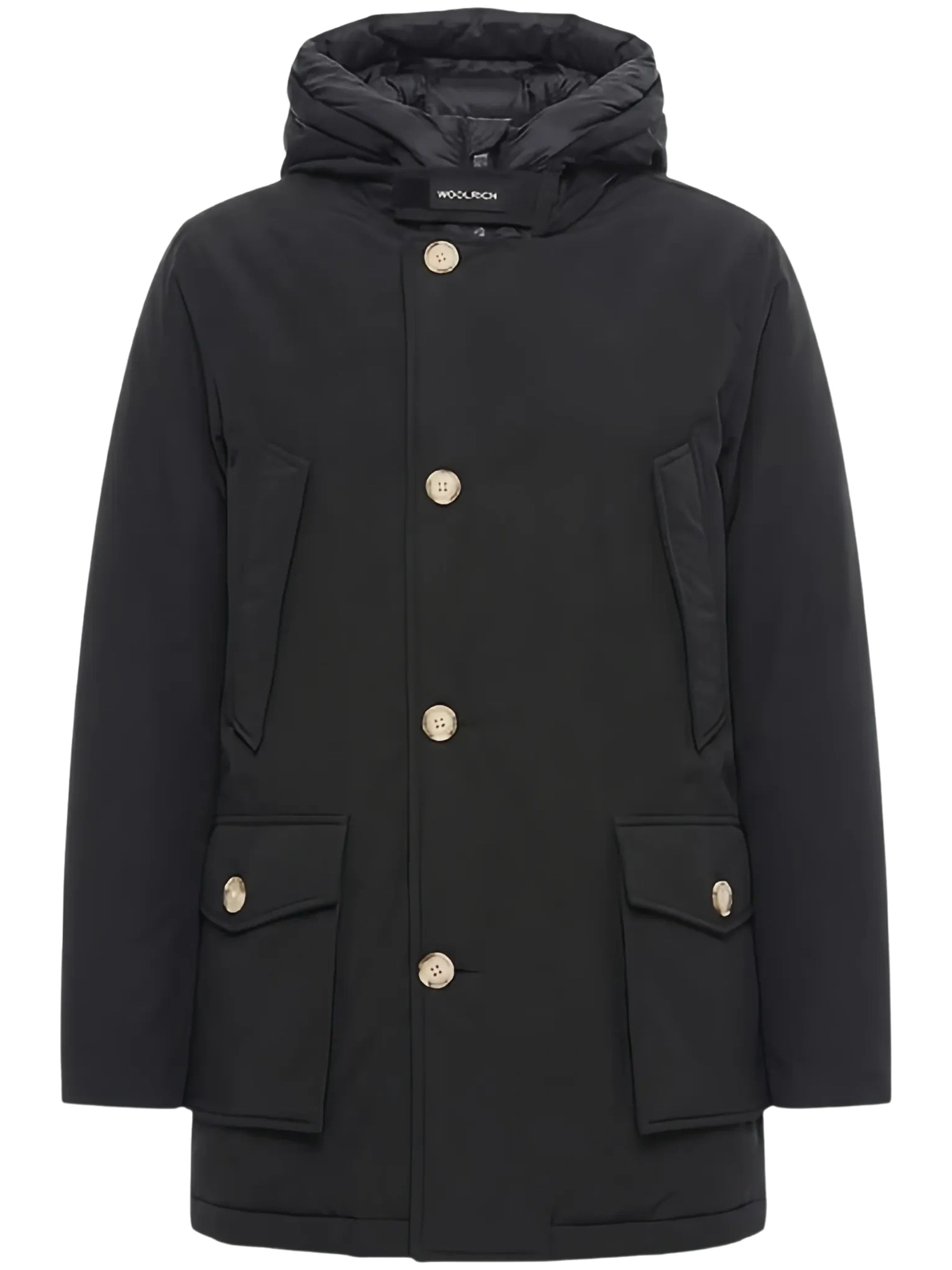 WOOLRICH - Giacca parka nera con cappuccio - Uomo - Taglia L - Immagine 3