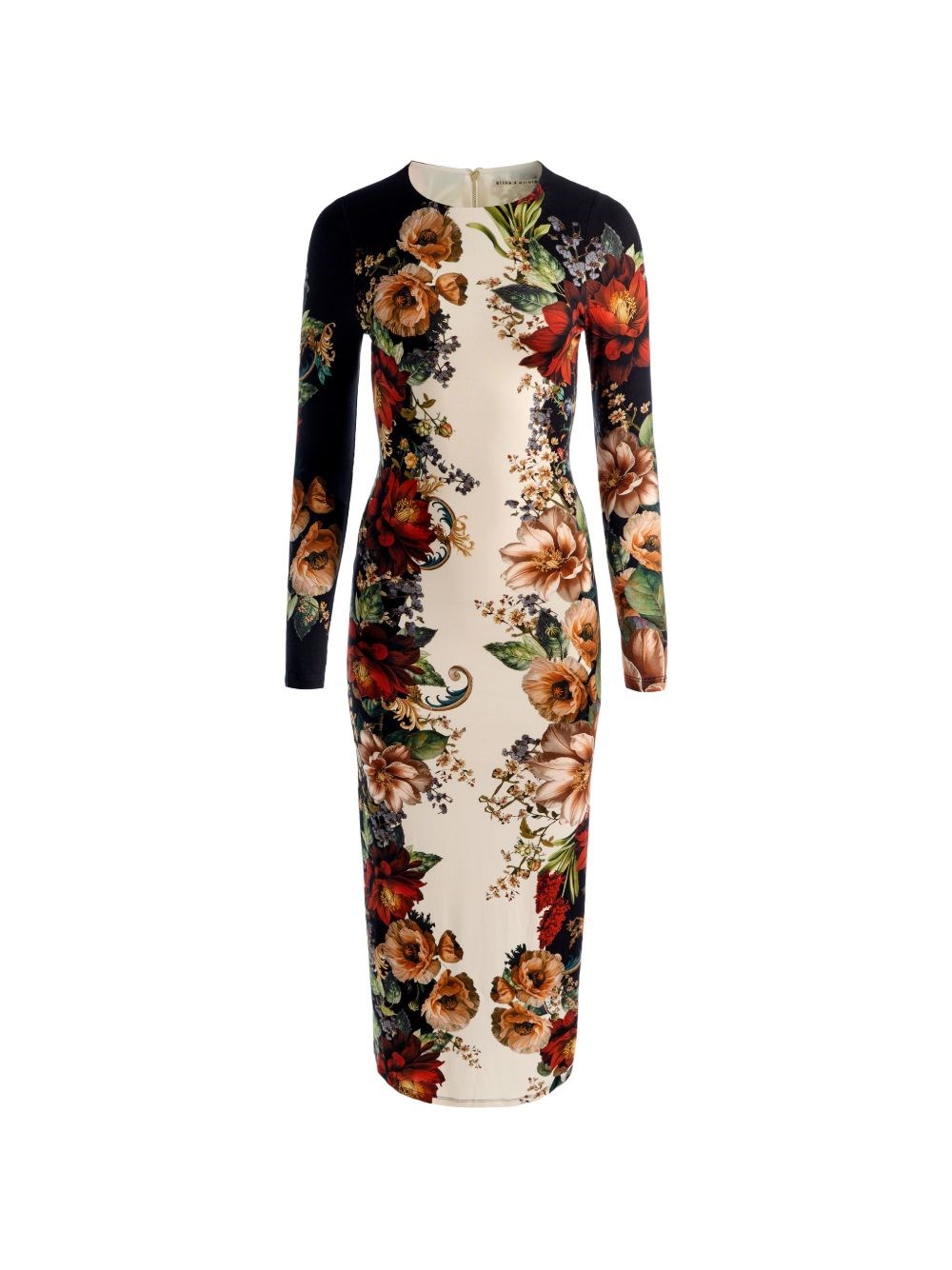 ALICE+OLIVIA Delora Printed Midi Dress