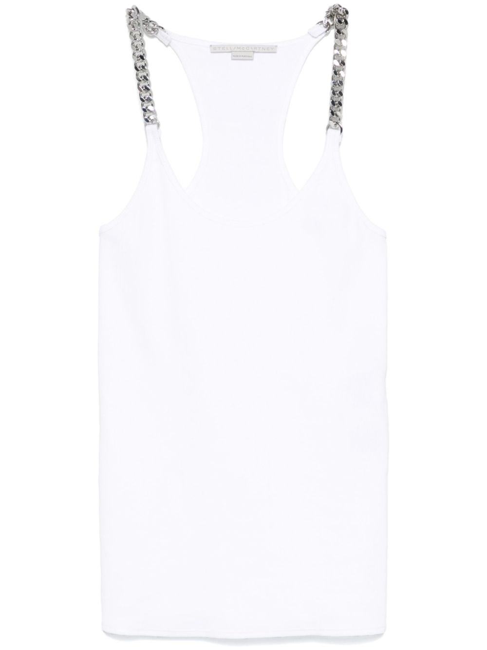 Stella Mccartney Stella Mc Cartney White Tank Top With Chain Straps
