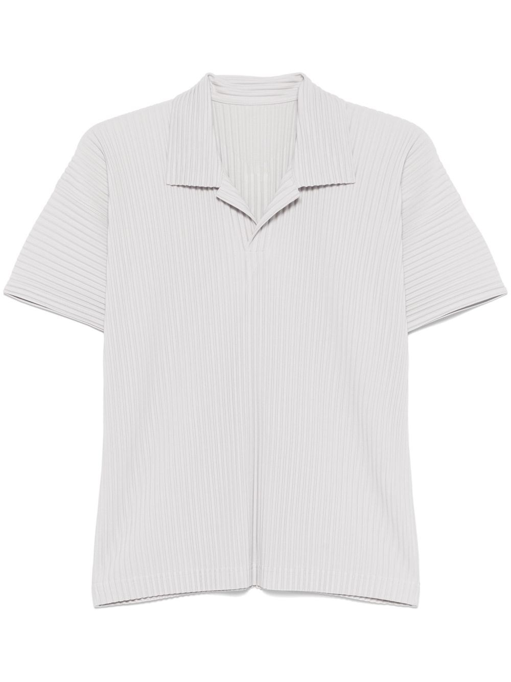 Issey Miyake Pleated Polo Shirt