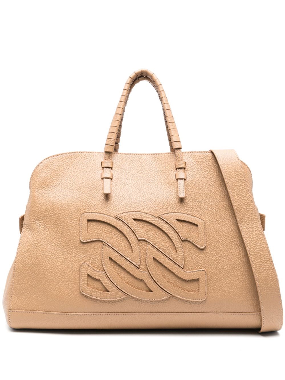 Casadei Park Avenue Leather Tote Bag
