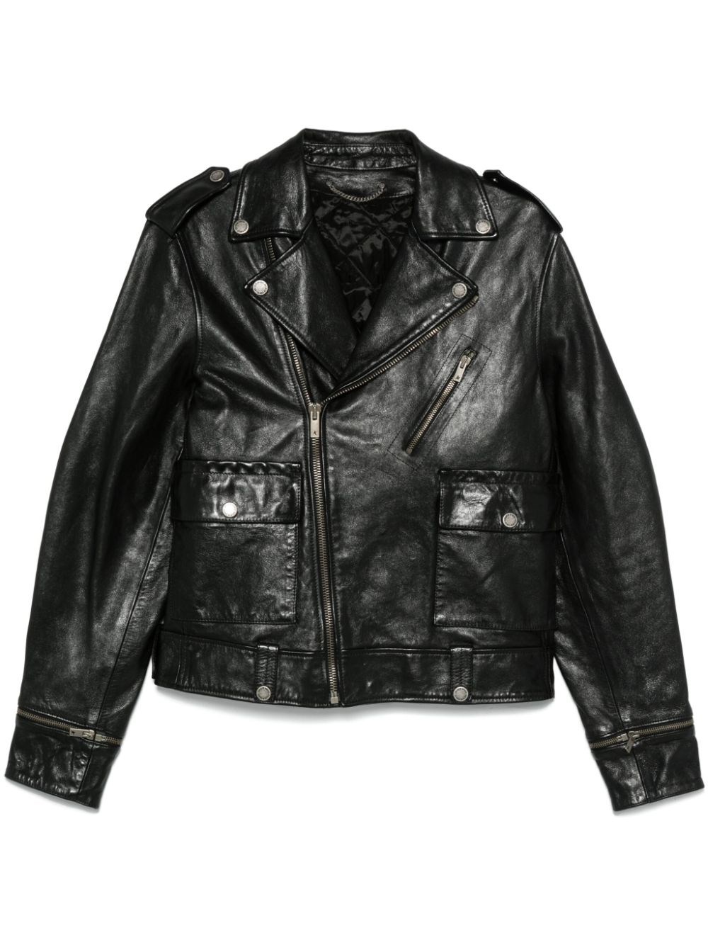 Golden Goose Leather Jacket - Golden Goose - Modalova