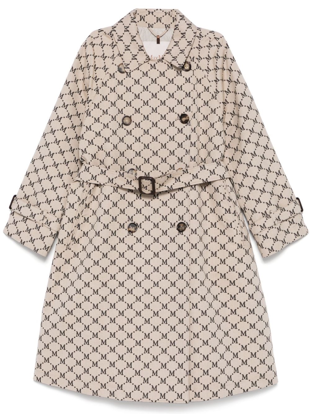 Max Mara The Cube Women Cotton Blend Jacquard Trench Coat