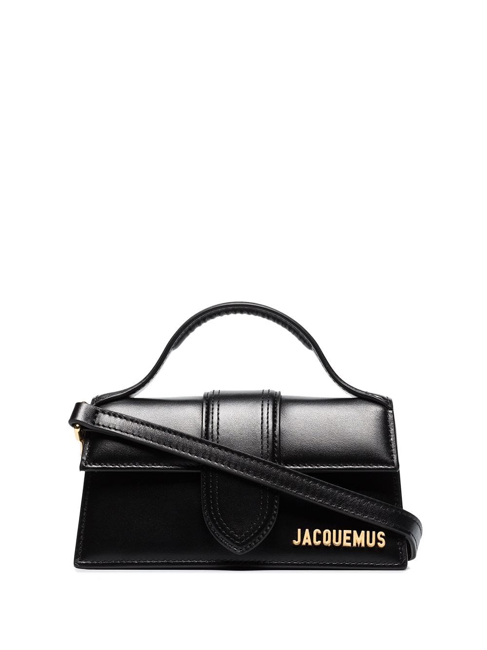 Jacquemus Mini Calfskin Shoulder Bag With Gold-tone Detail
