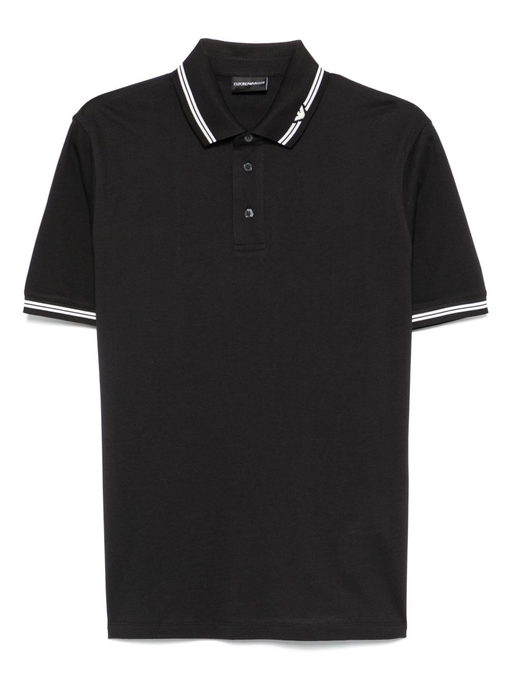Logo Cotton Polo Shirt - Emporio Armani - Modalova