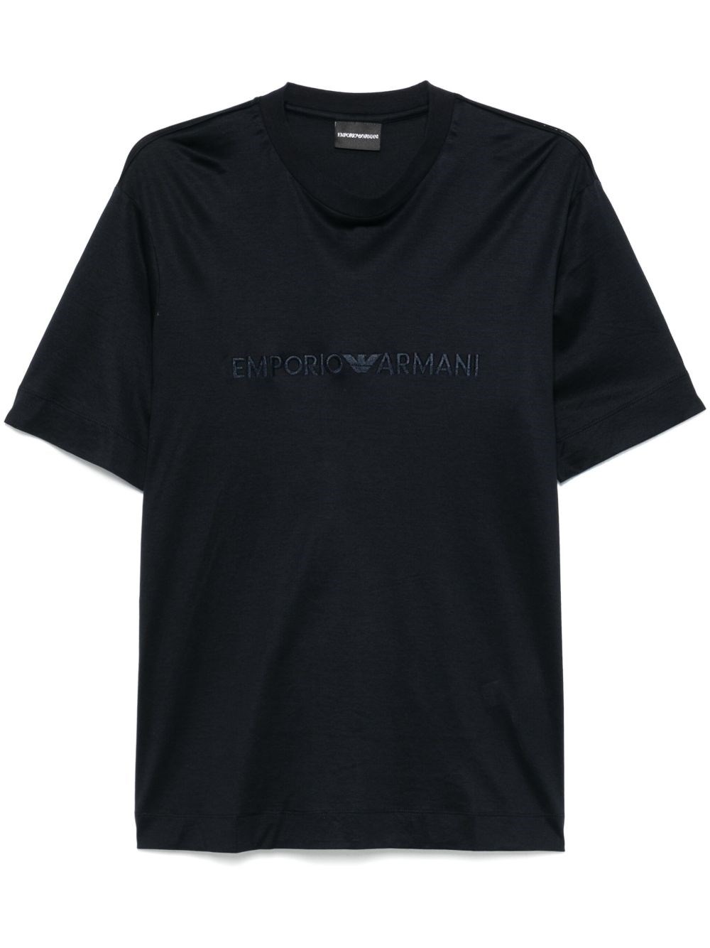 Embroidered Logo T-Shirt - Emporio Armani - Modalova