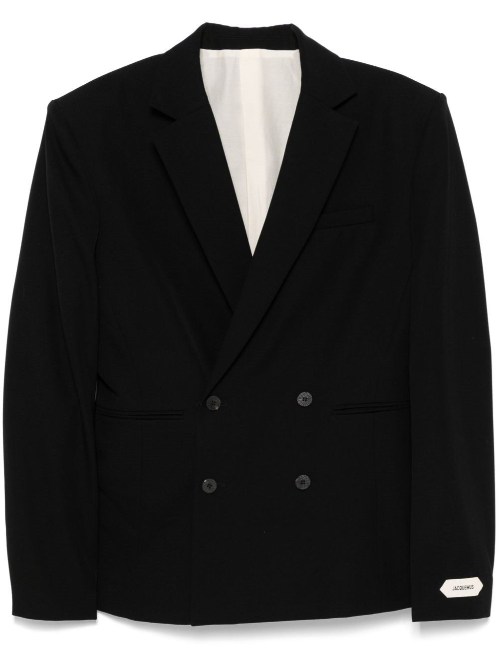 Jacquemus Double-breasted Jacket Featuring Shoulder Pads