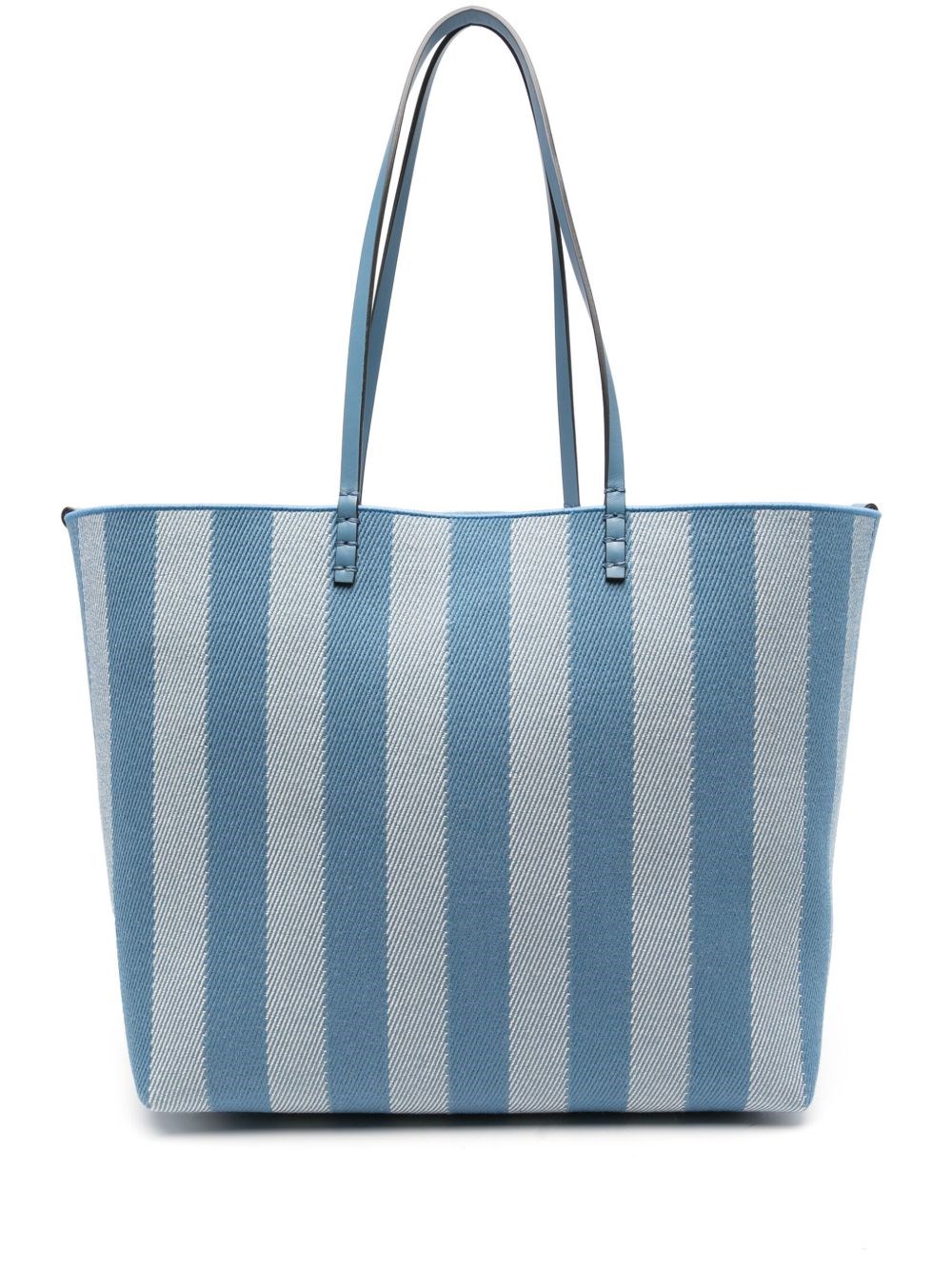 Fendi Blue Reversible Roll Large Shopper