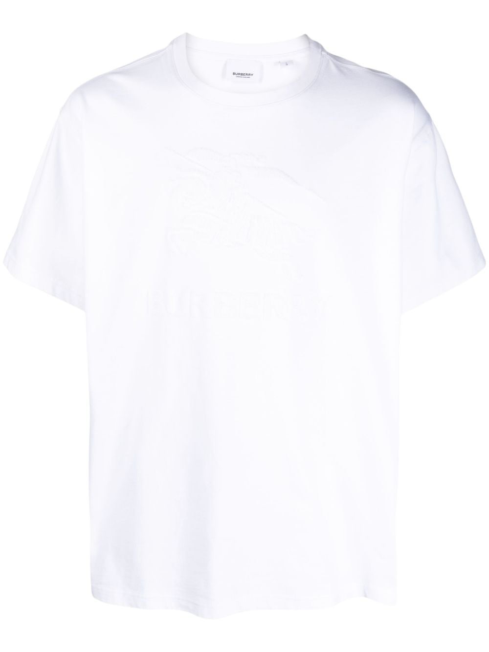 BURBERRY ホワイト Tシャツ Burberry EKD Appliqué T-shirt | White | FARFETCH