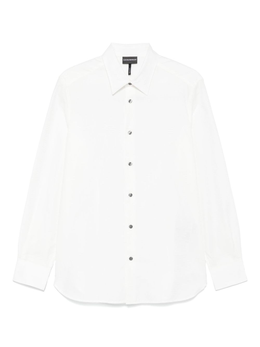 Allover Logo Cotton Shirt - Emporio Armani - Modalova