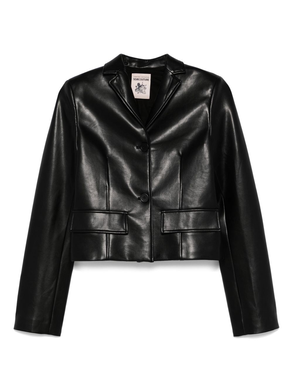 Alene Faux Leather Jacket - Semicouture - Modalova