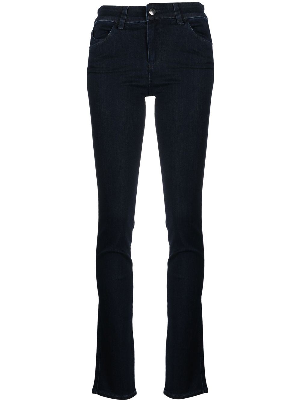 Emporio Armani High-waisted Slim-cut Trousers