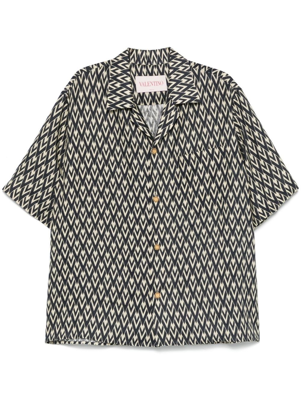 Valentino Toute La V Linen Shirt - Valentino - Modalova