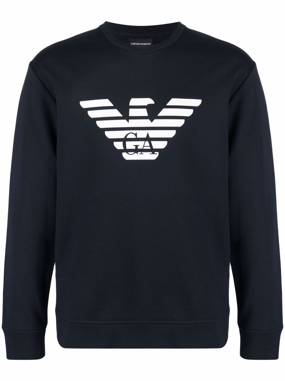 Logo Cotton Sweatshirt - Emporio Armani - Modalova