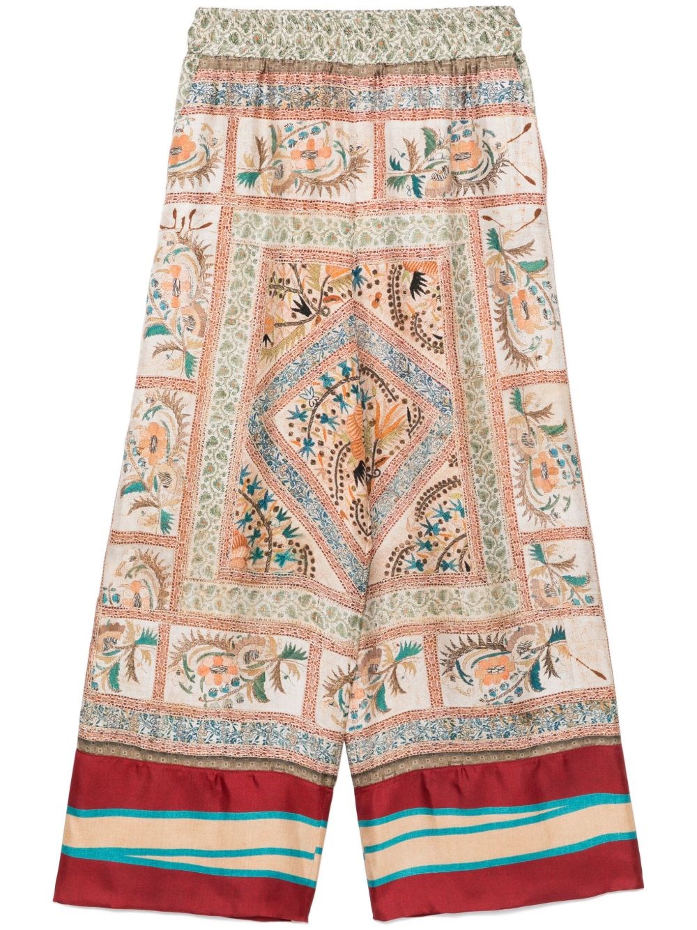 Pierre-louis Mascia Pierre Louis Mascia P Rinted Silk Trouser