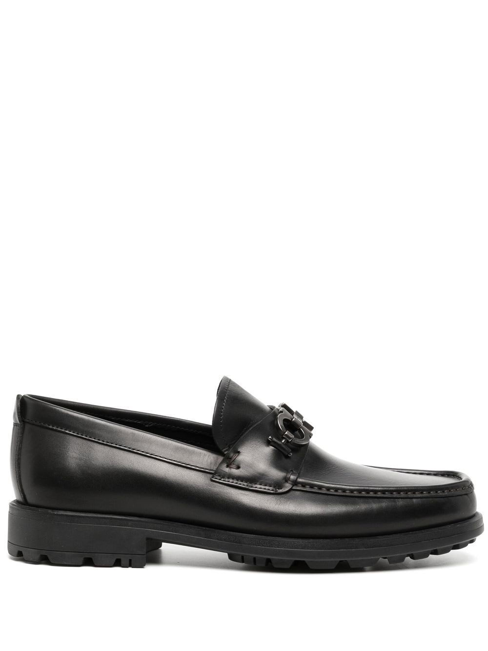 Ferragamo David Gancini Bit Leather Loafers