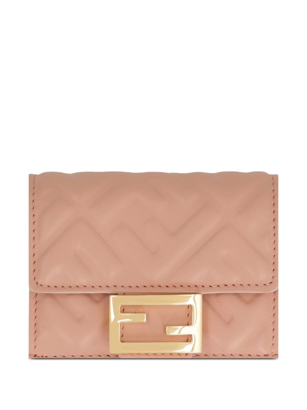 Baguette Leather Trifold Wallet - Fendi - Modalova
