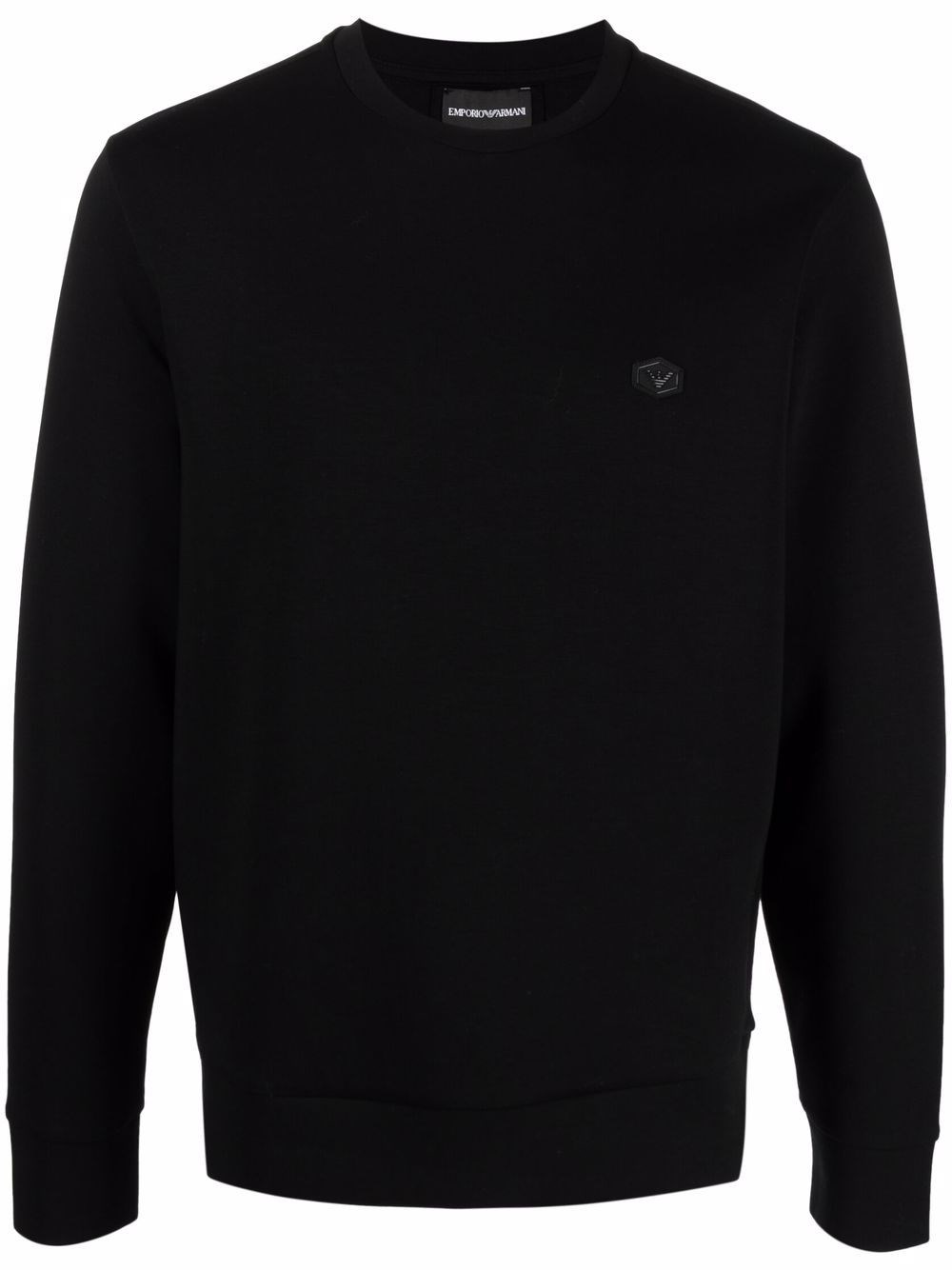 Logo Cotton Sweatshirt - Emporio Armani - Modalova
