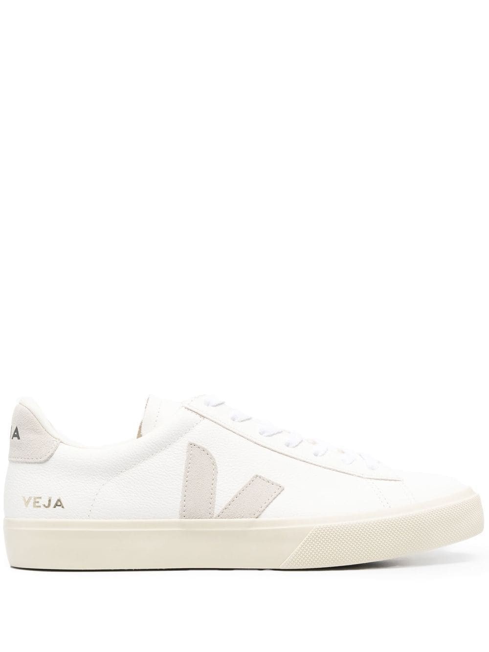 Veja Campo Low-top Lace-up Sneakers In White