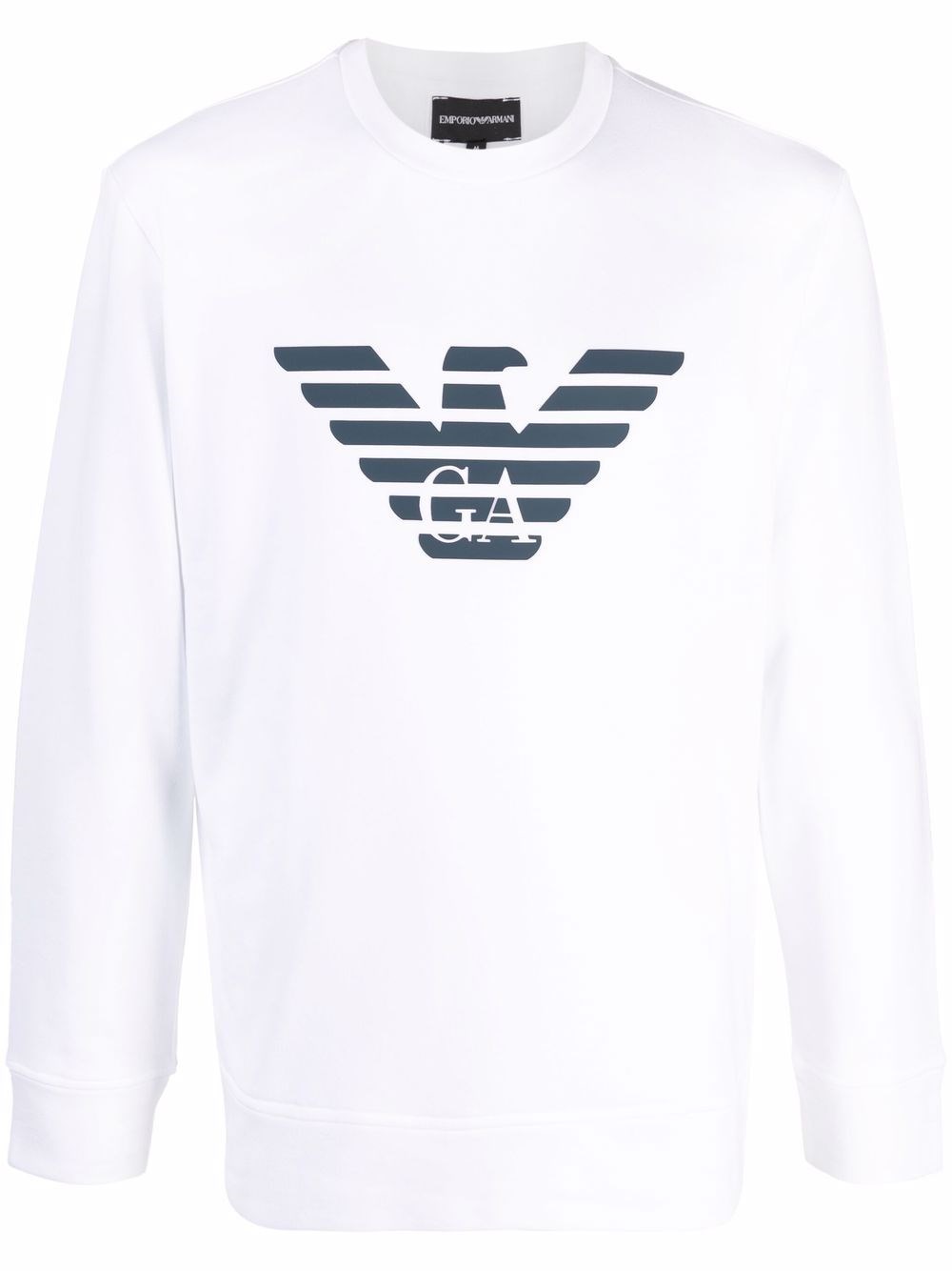 Emporio Armani Logo Print Long-sleeved Sweatshirt